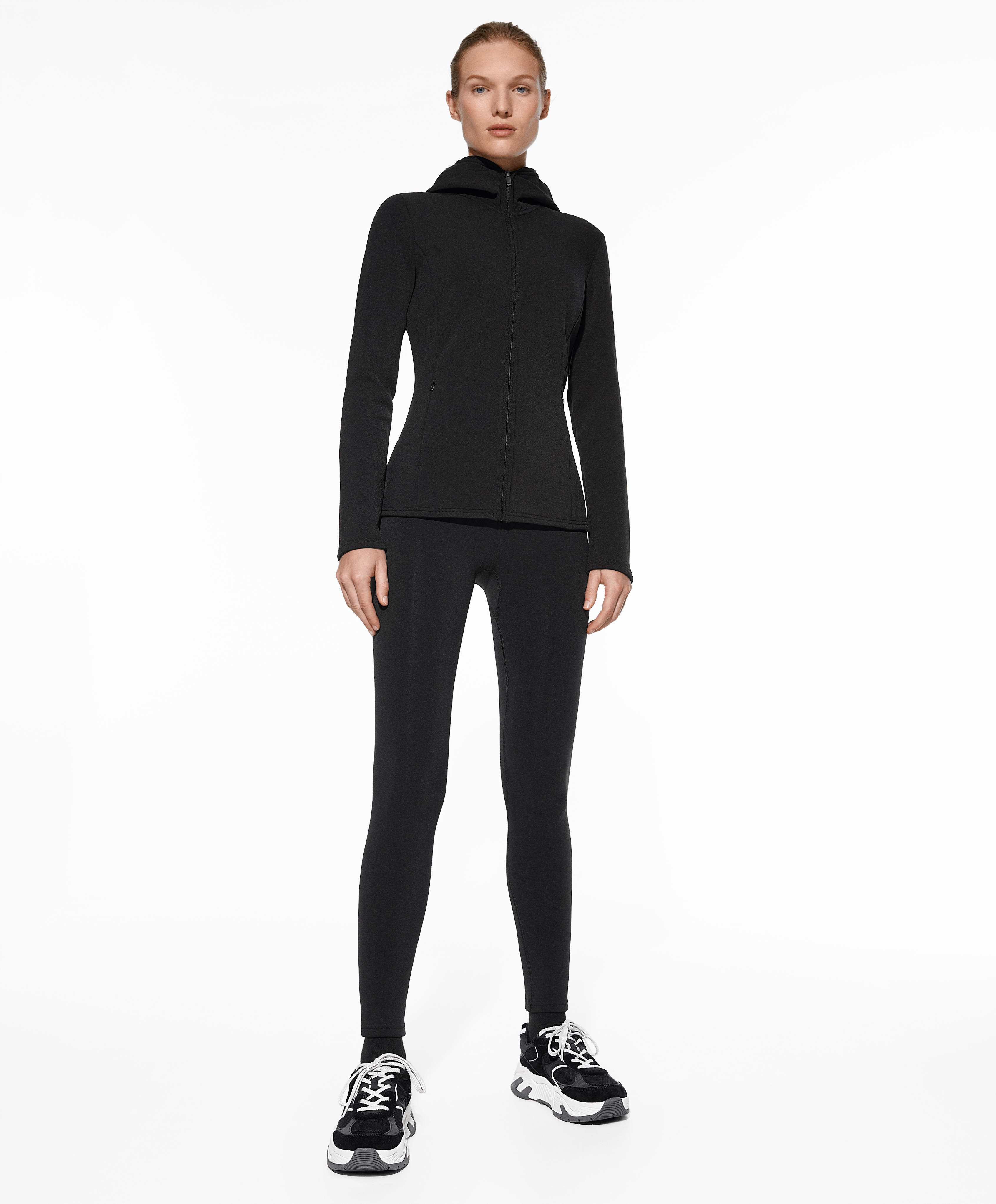 OYSHO Super-extra-warm seamless hooded technical jacket