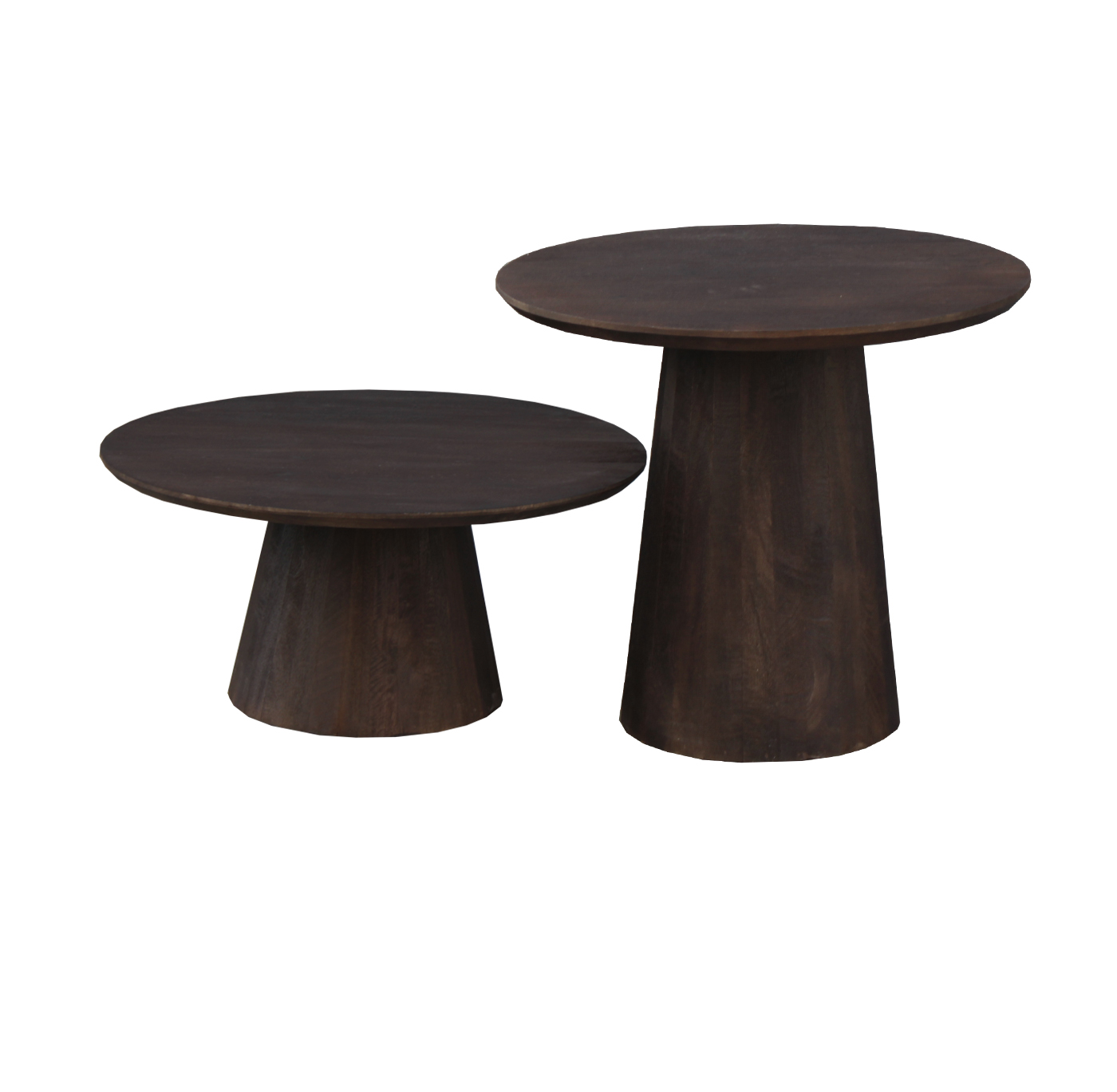 Salontafel set van 2 Oslo Bruin