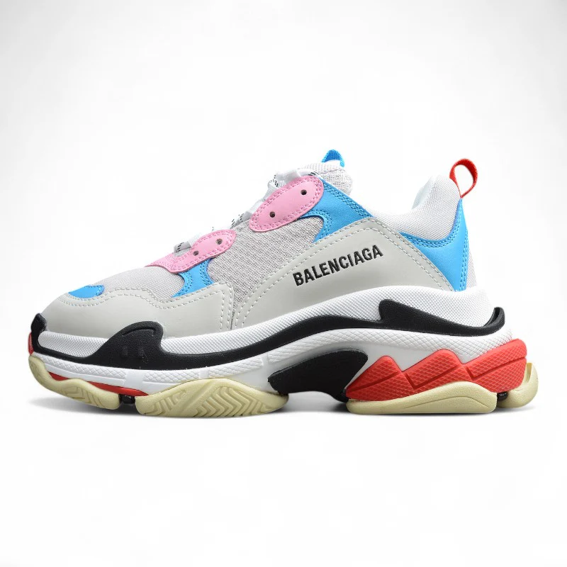 Balenciaga Wmns Triple S – White Blue Pink - Sneaker Replica Workshop