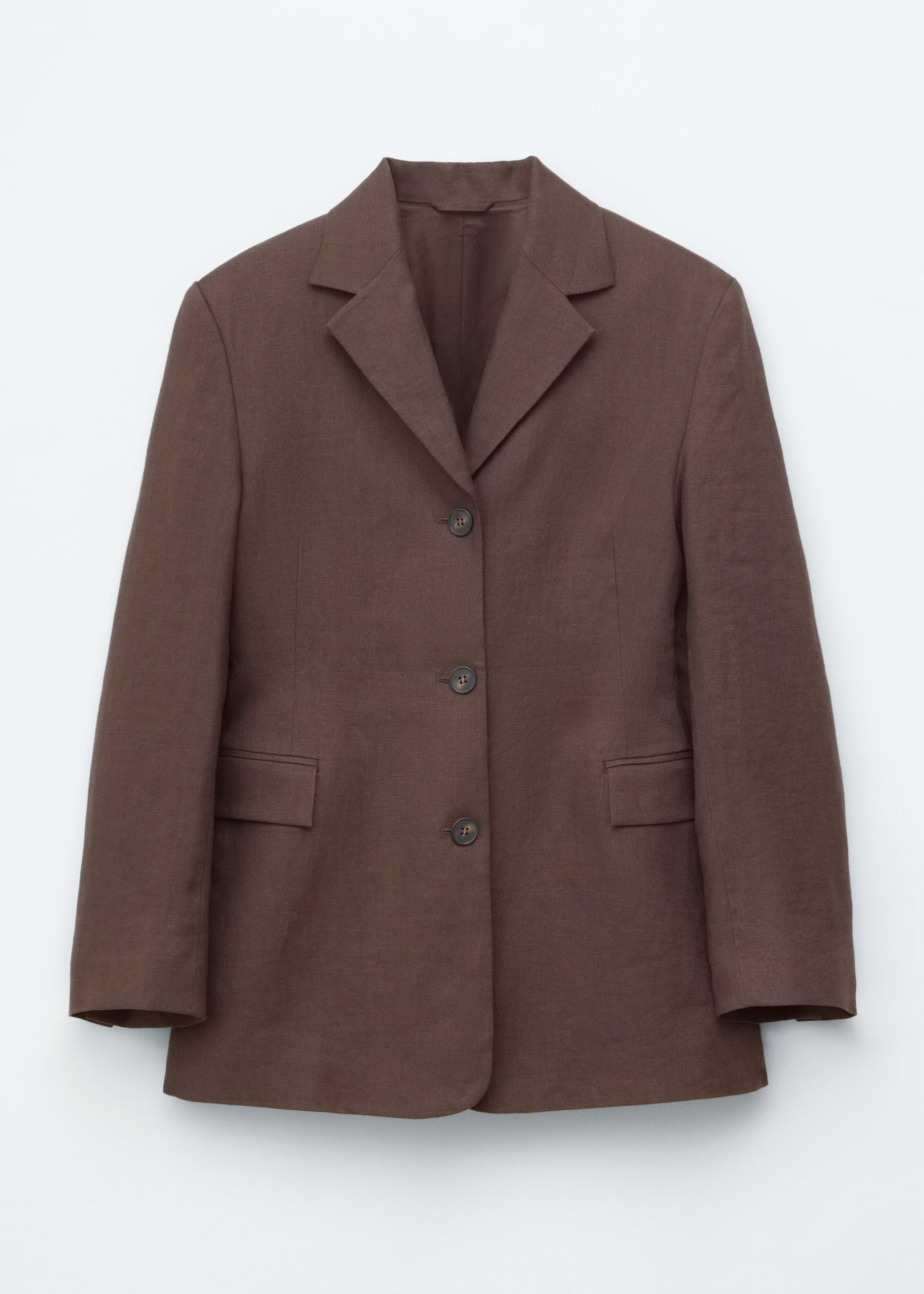 & Other Stories TAPERED LINEN BLAZER
