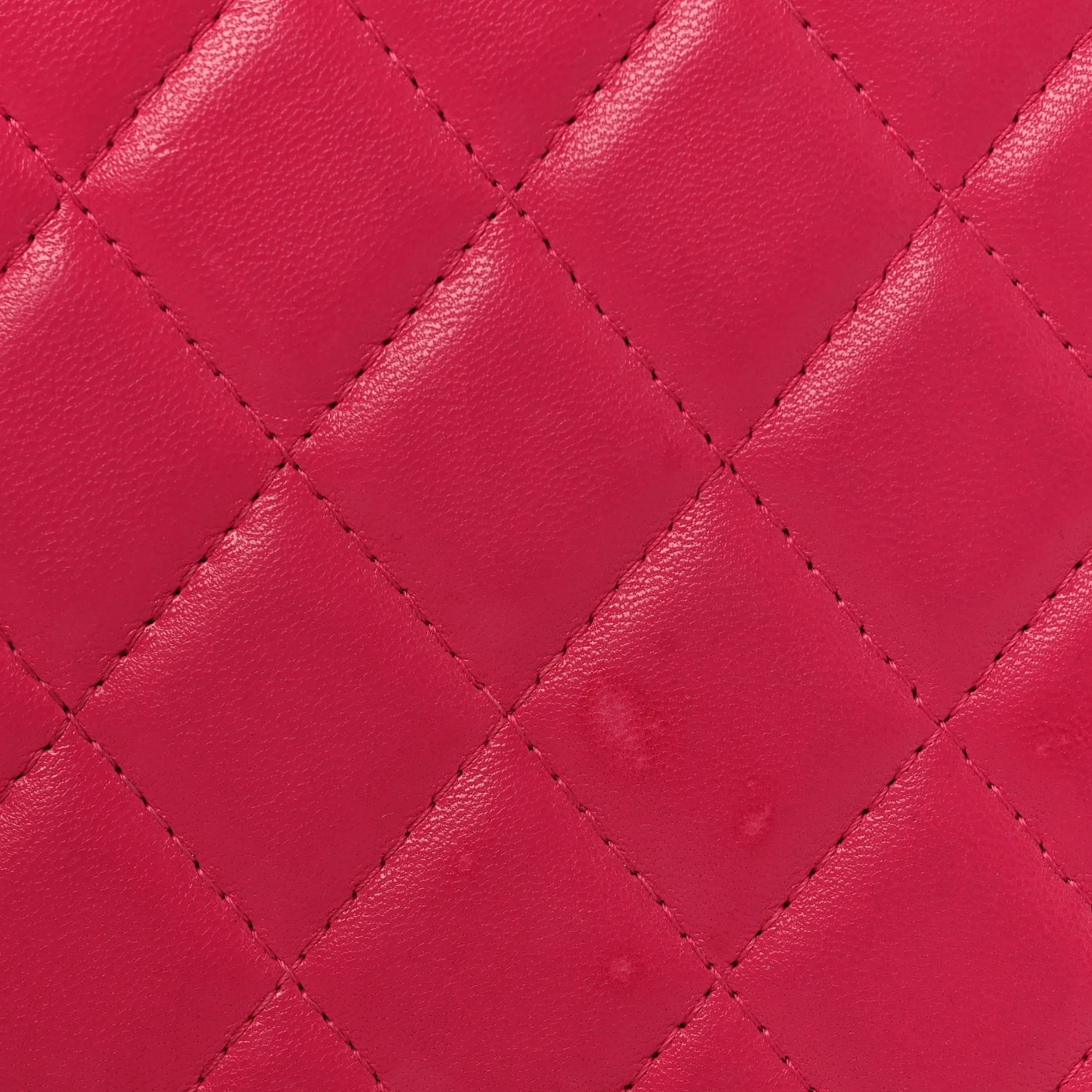Lambskin Quilted Large Zip Around Organizer Wallet Pink - Top Club