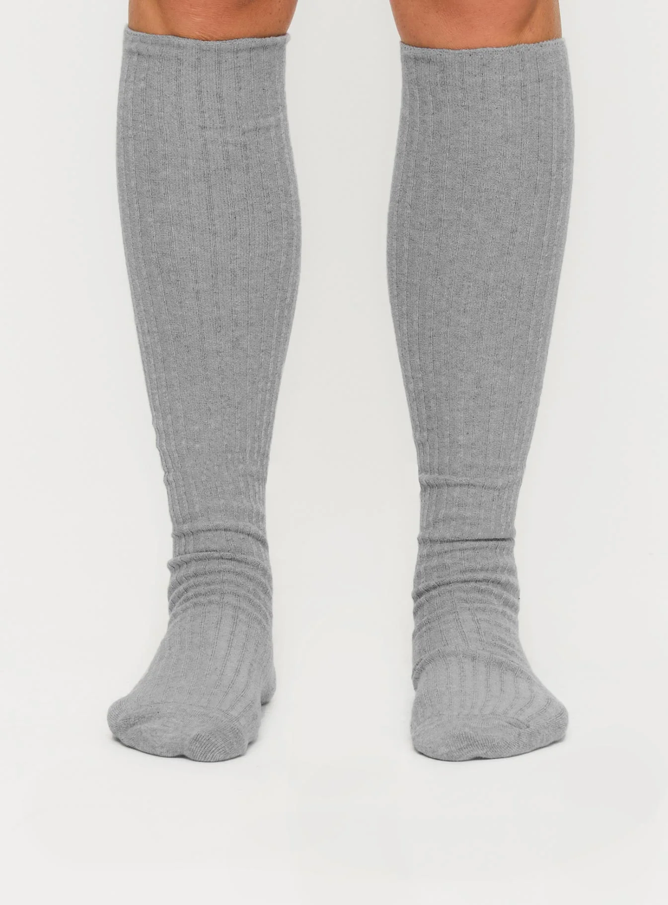 Apatow Knee High Socks Grey