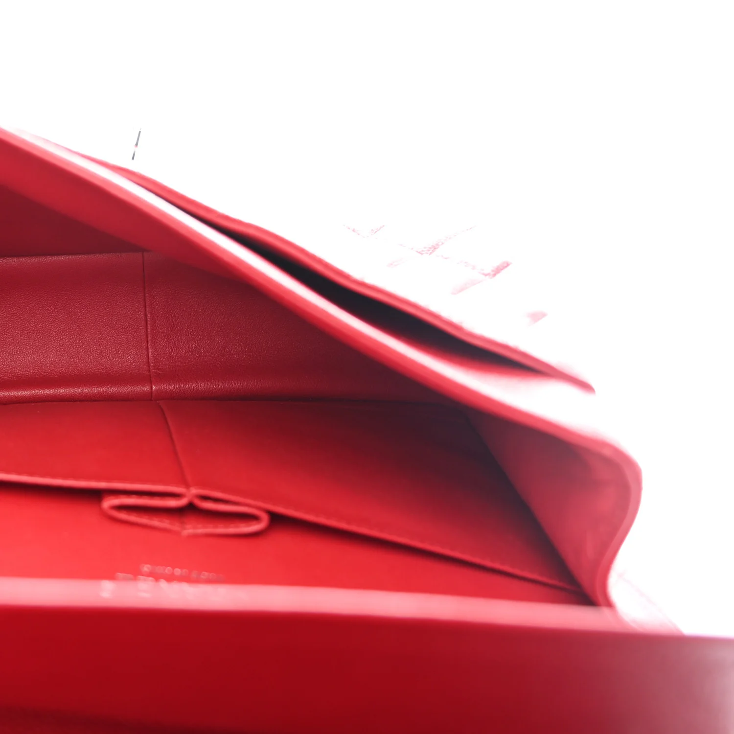 Caviar Quilted Jumbo Double Flap Red - Top Club