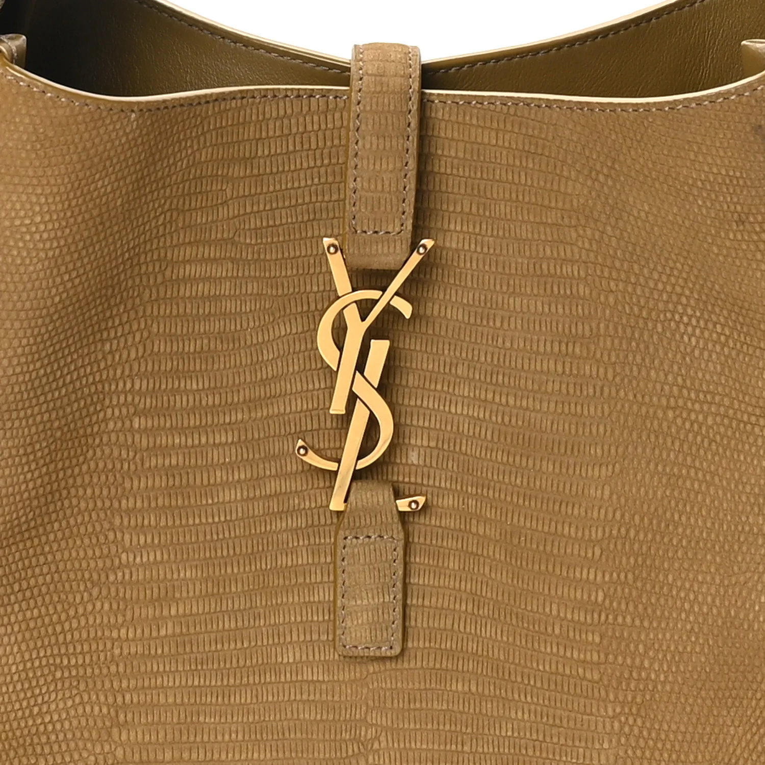 Suede Lizard Embossed Small Le 5 A 7 Soft Hobo Dark Pistachio - Top Club
