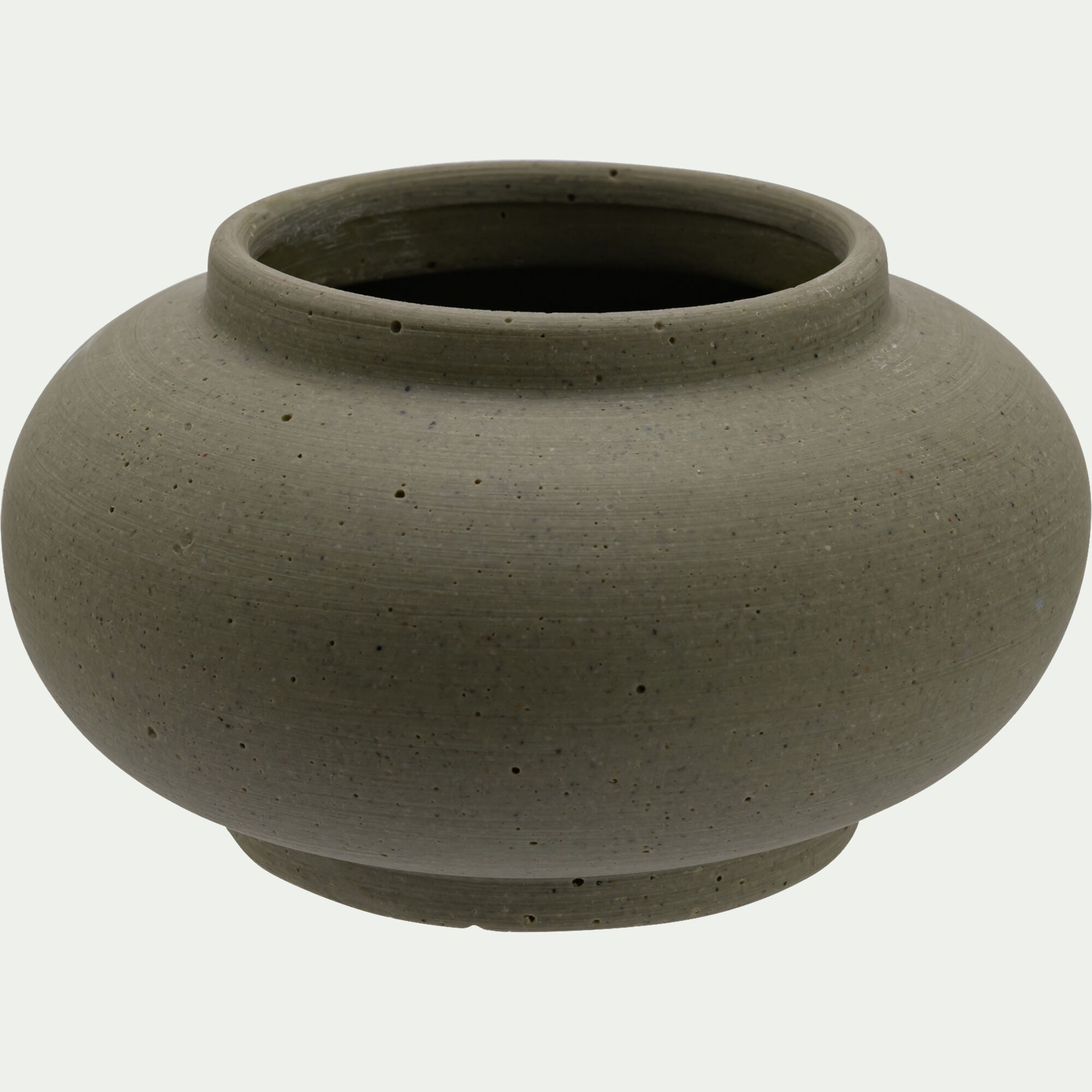 ROSANS - Vase boule en polystone H8cm - vert