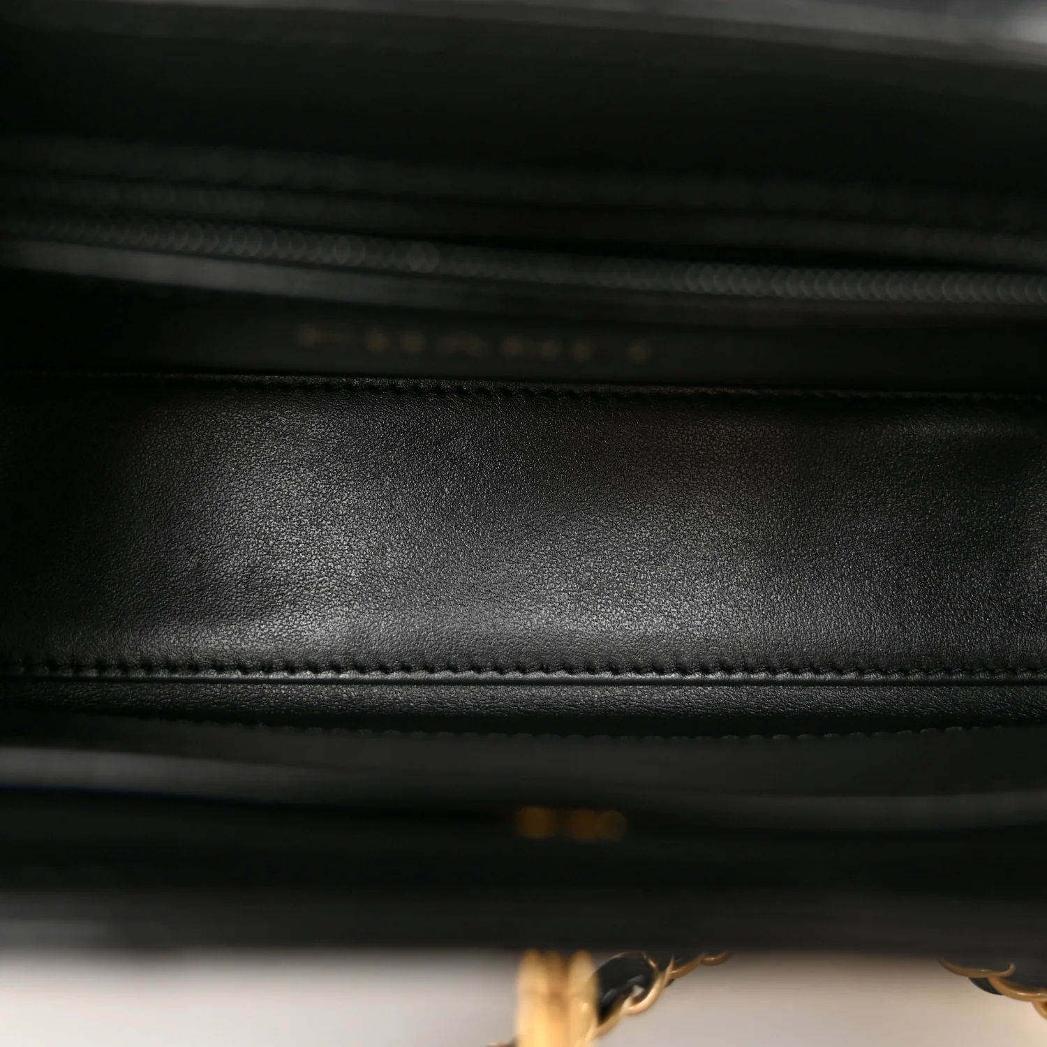 Shiny Aged Calfskin Quilted Nano Kelly Shopper Black - Top Club