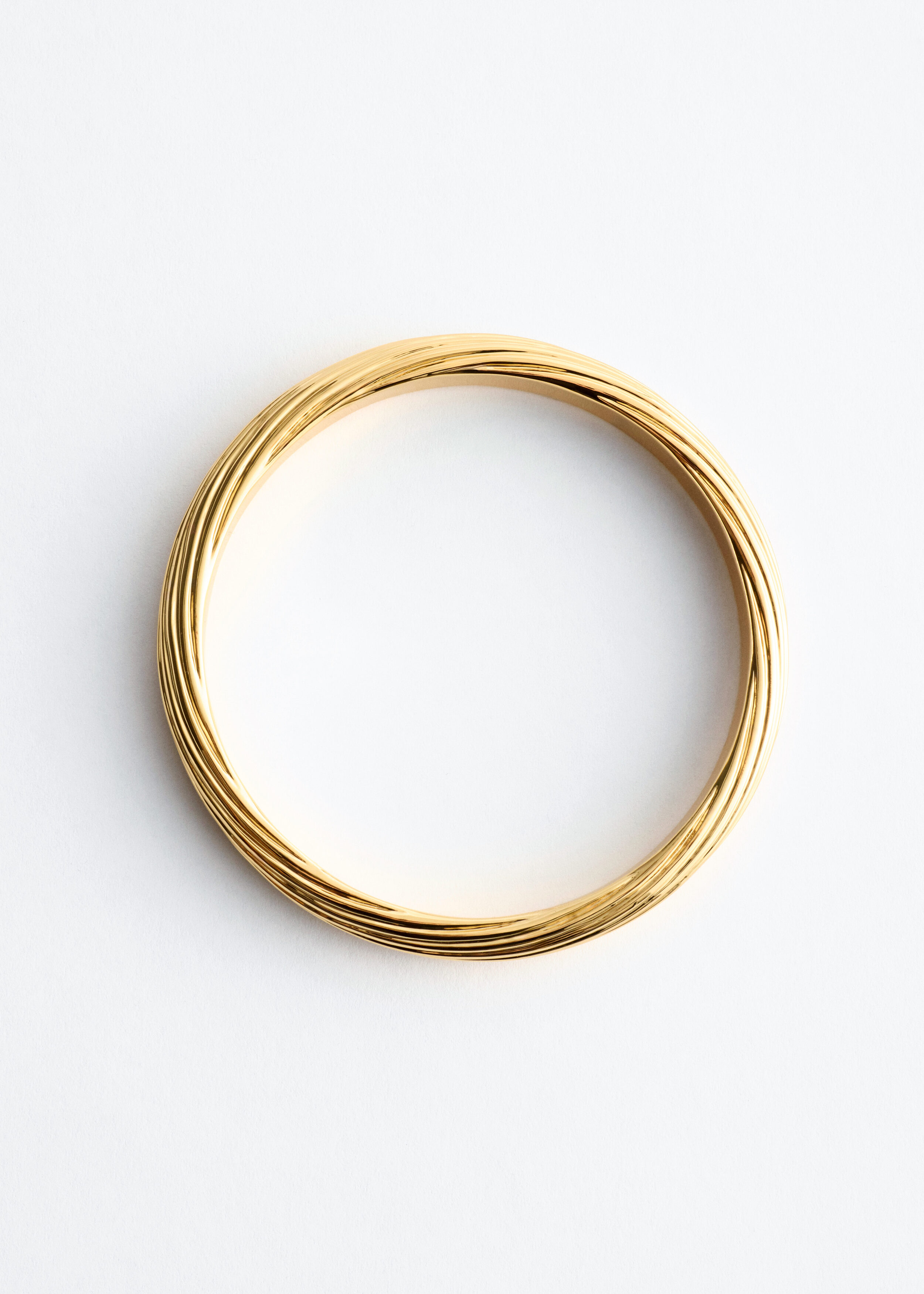 & Other Stories TEXTURED BANGLE BRACELET