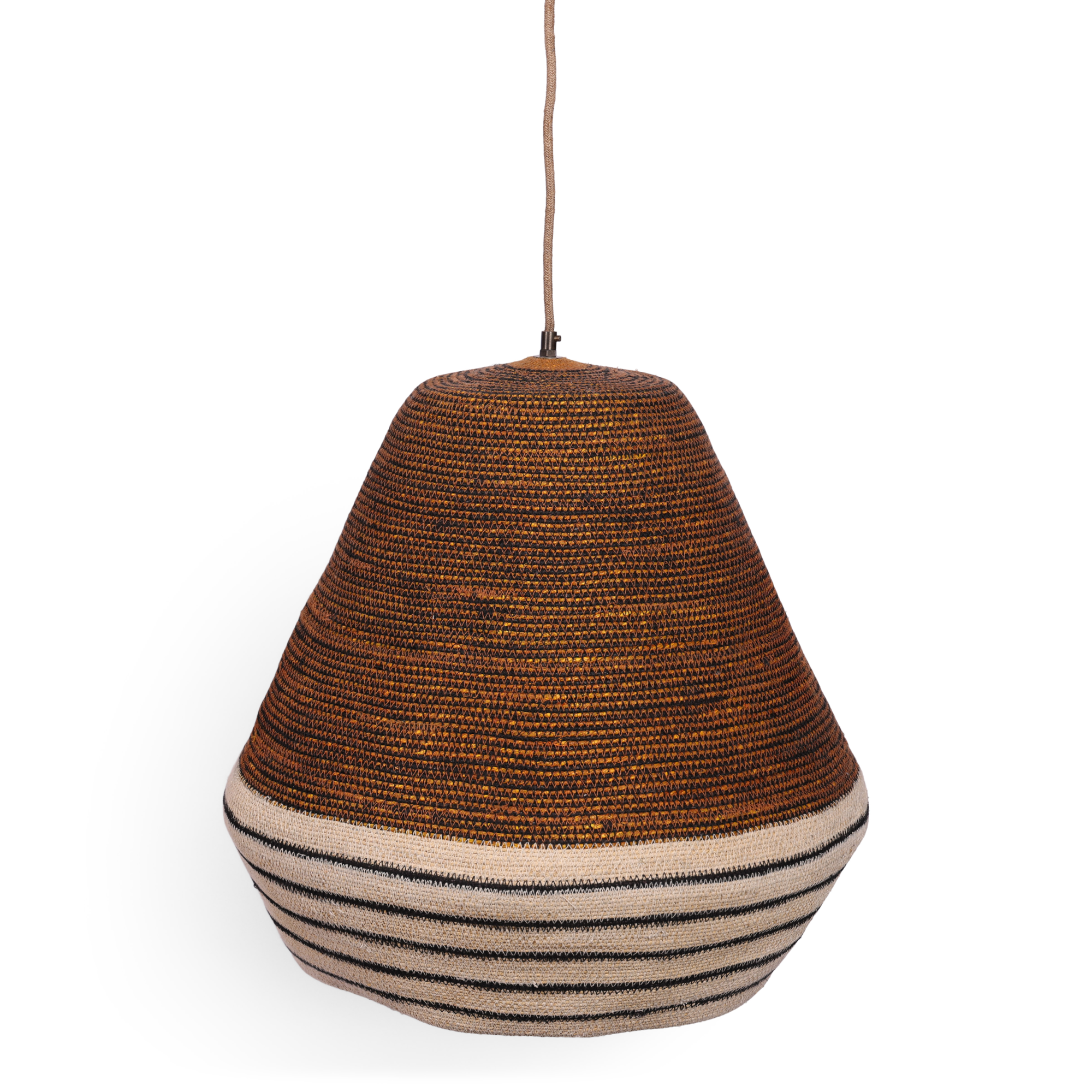 Hanglamp Nina cinnamon seagrass