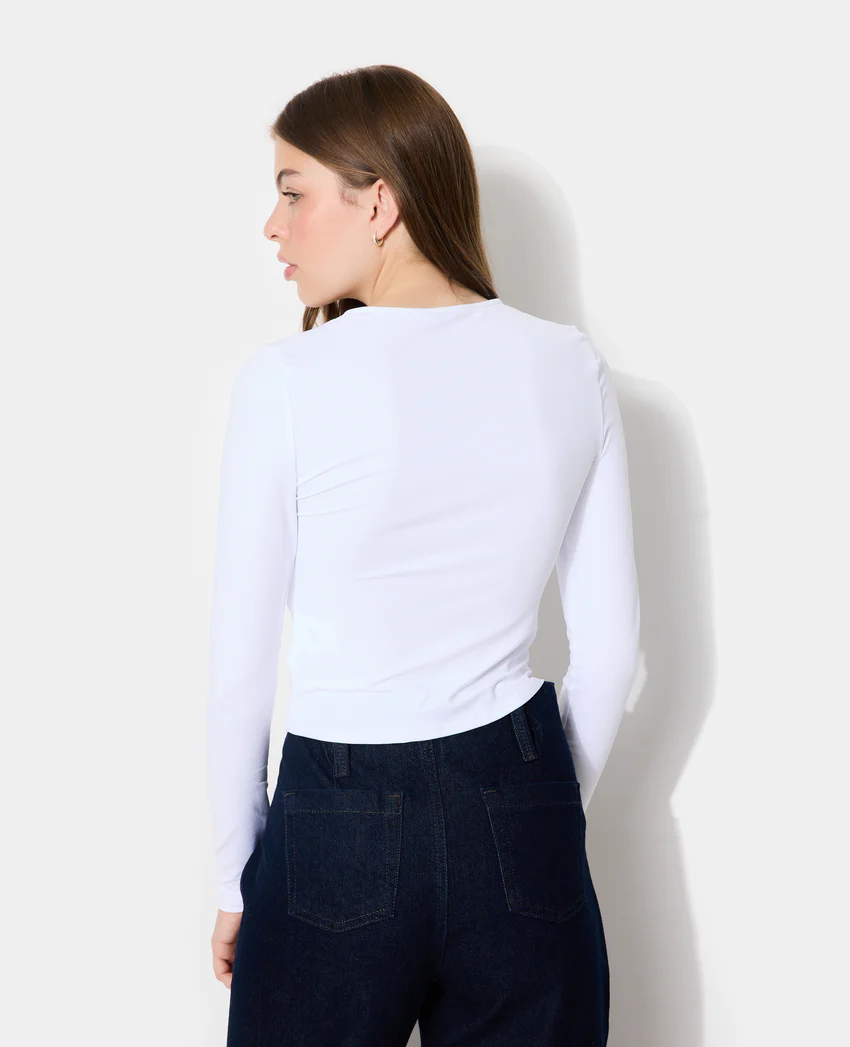 Pimkie T-shirt manches longues en maille stretch