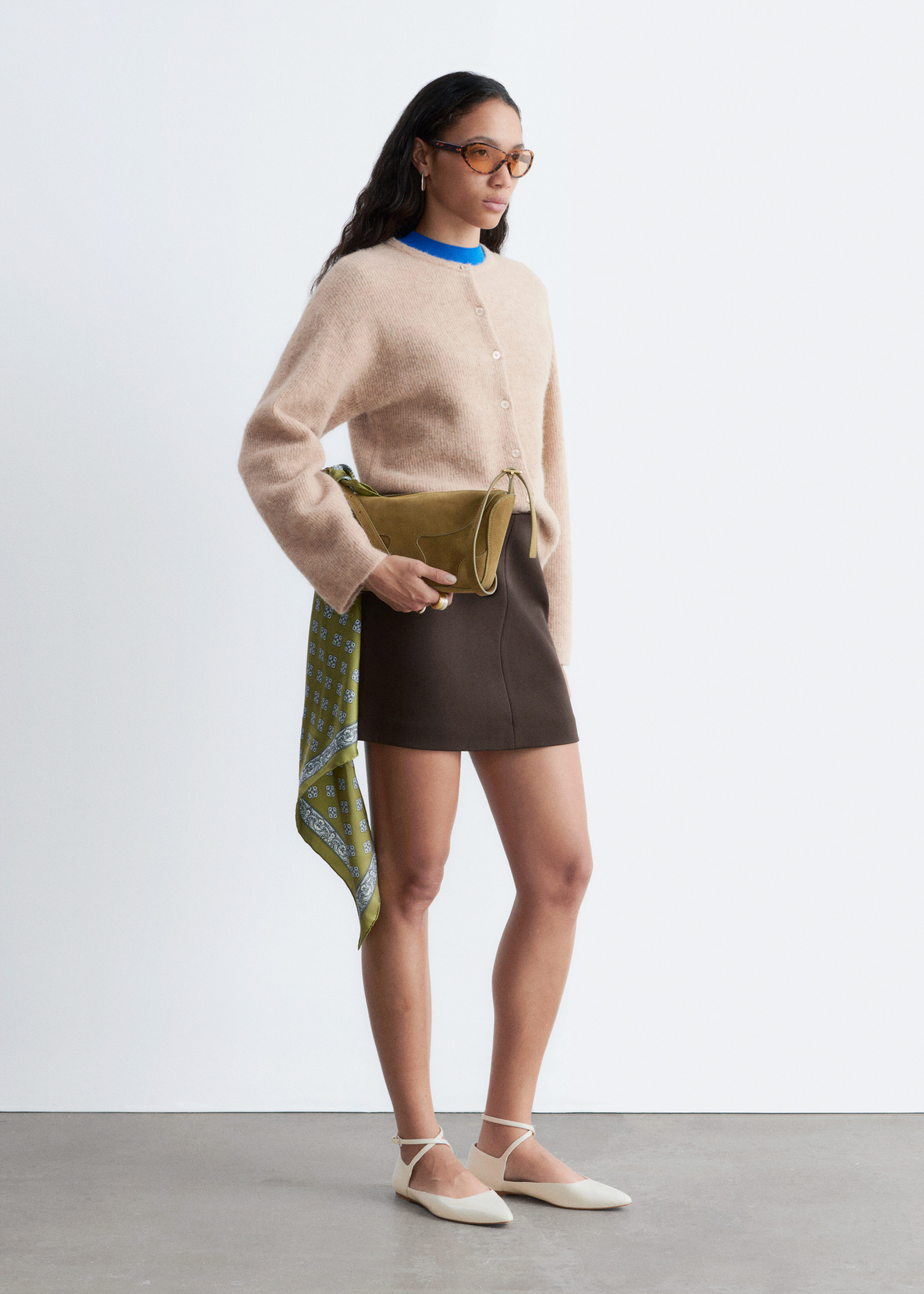 & Other Stories ALPACA-BLEND KNITTED CARDIGAN