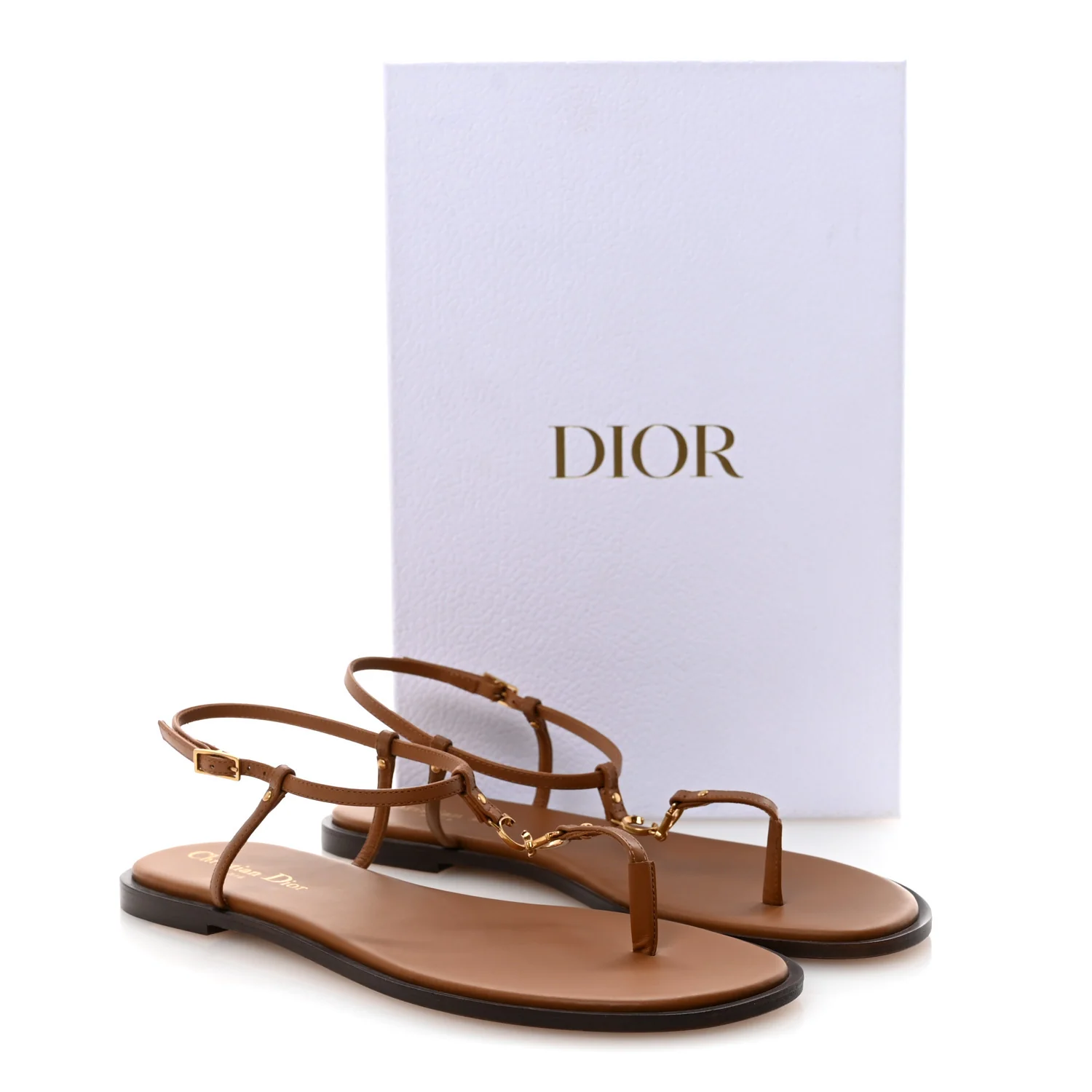 Calfskin C'est Dior Sandals 39 Cuir - Top Club