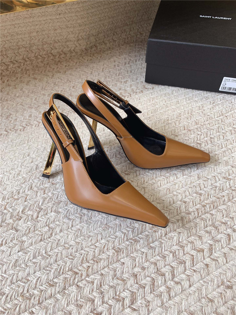 YSL catwalk style small square toe high heel sandals - Sneaker Replica Workshop