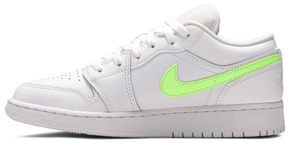 Air Jordan 1 Low GS  White Neon  CW7035-100 - Sneaker Replica Workshop