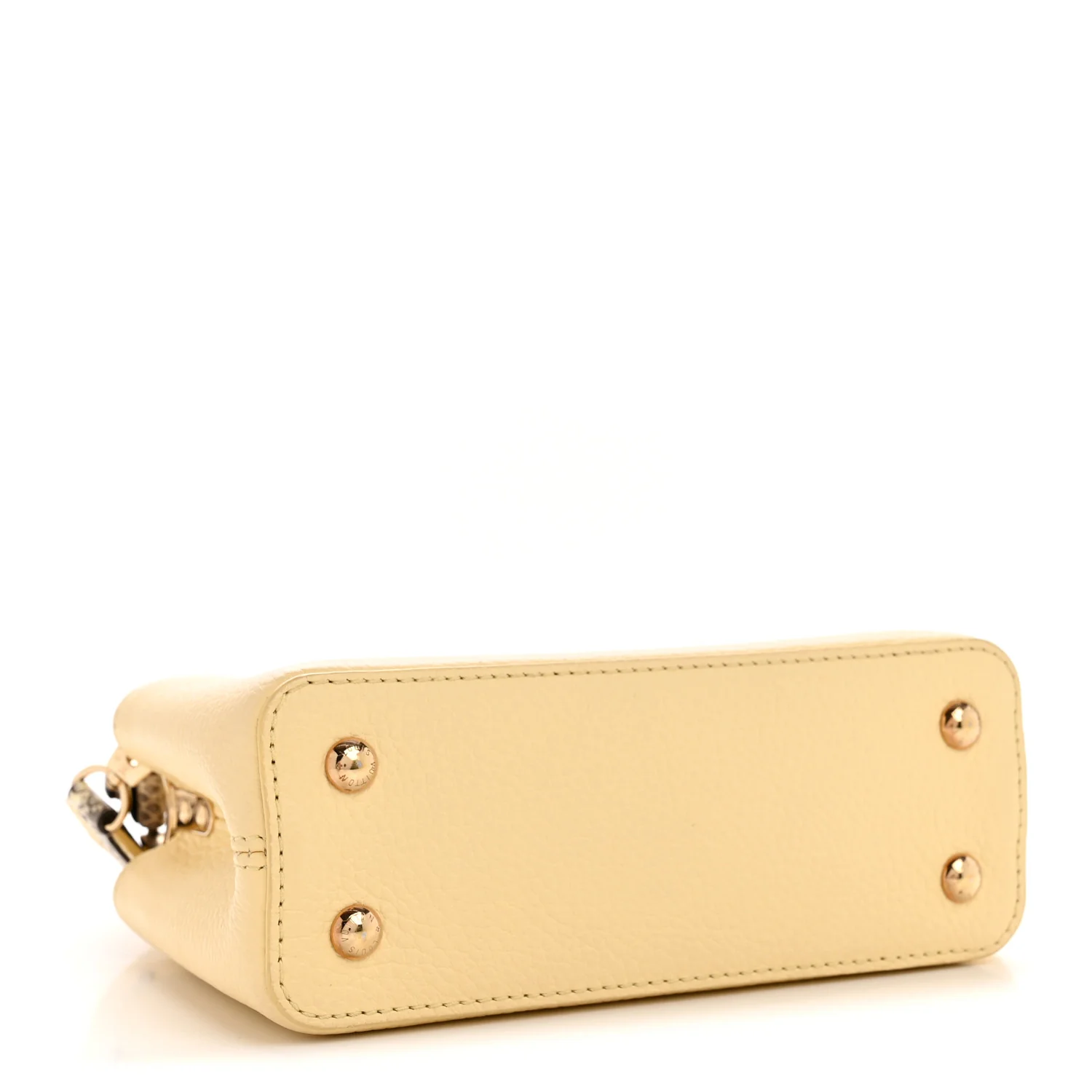 Taurillon Snakeskin Mini Capucines Banane - Top Club