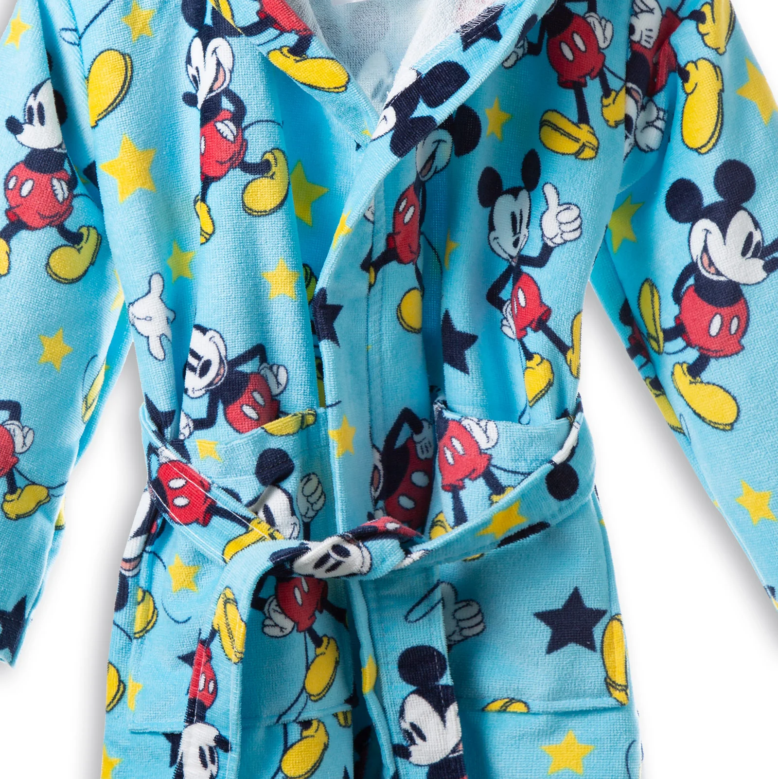 Accappatoio Con Cappuccio In Cotone Mickey Star 8/10 Anni Unica Disney