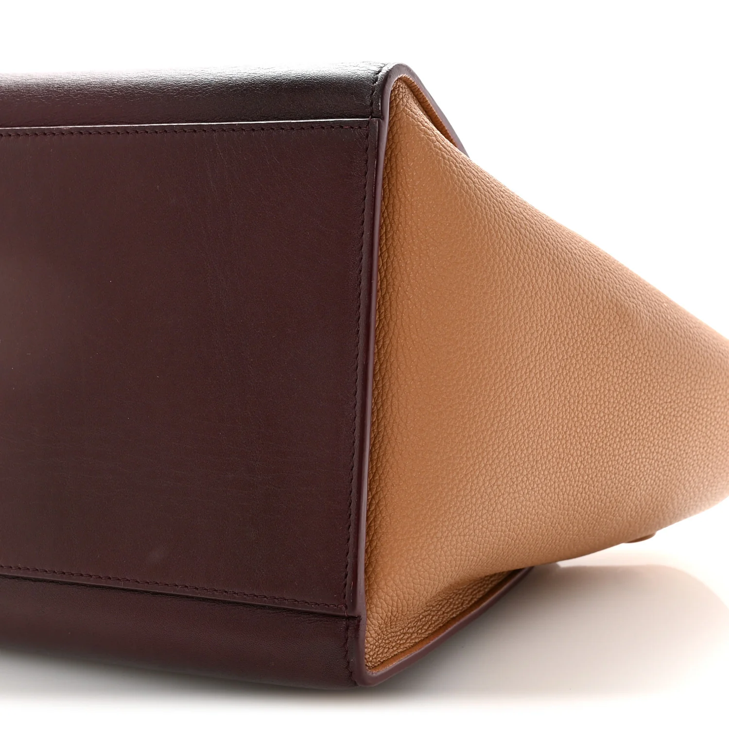 Satin Baby Grained Calfskin Small Tri-Color Trapeze Carmin - Top Club