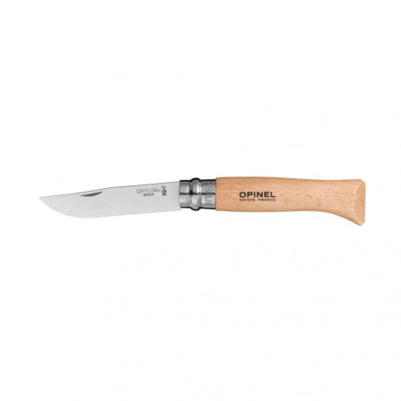 Opinel No8 Inox + leather sheath – pocket knife