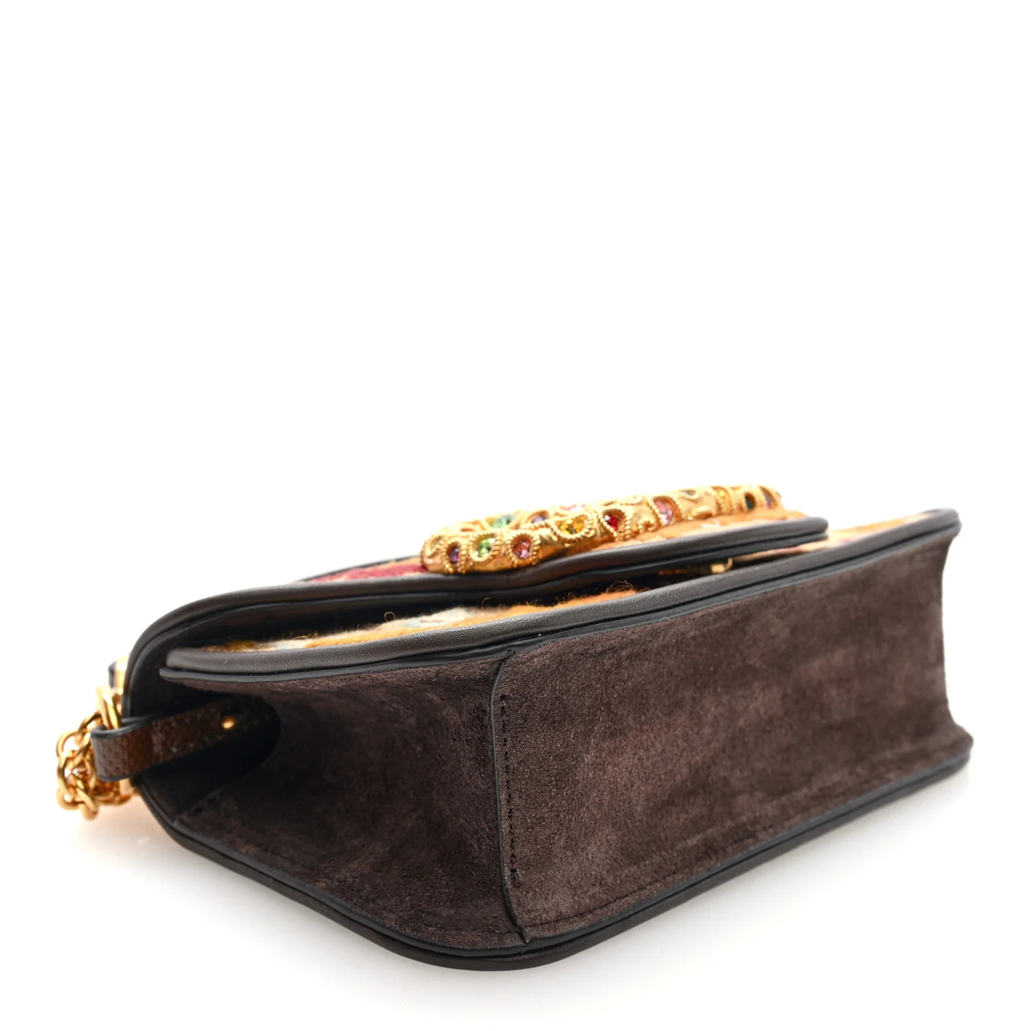 Fabric Karung Crystal Embroidered Vlogo Small Loco Shoulder Bag Multicolor - Top Club