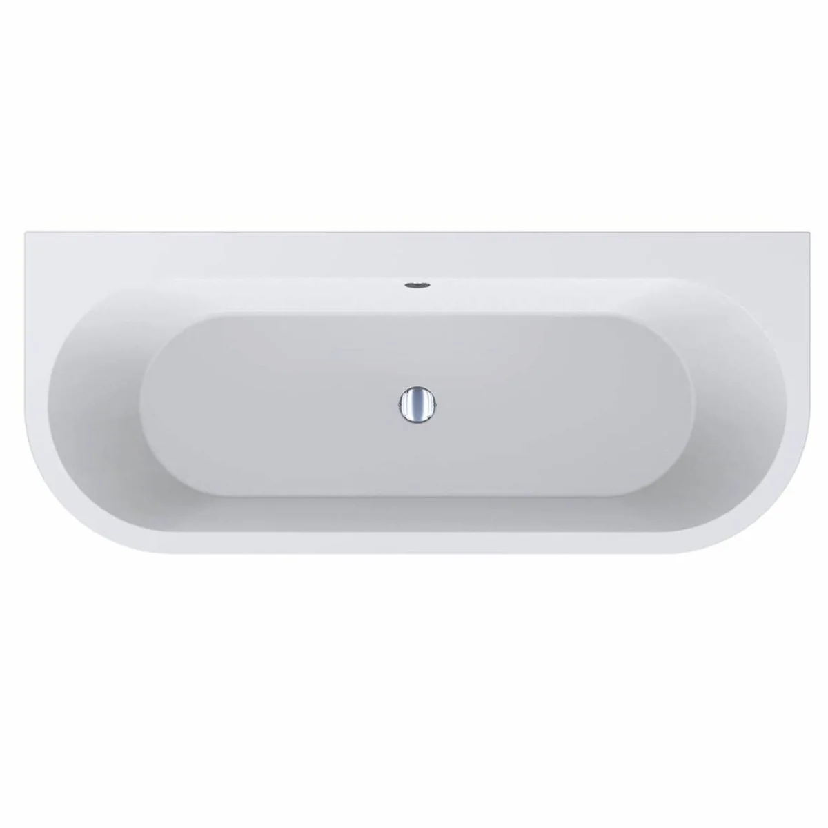 Freestanding luxury bathtub high gloss white 170 cm - bathroom furniture