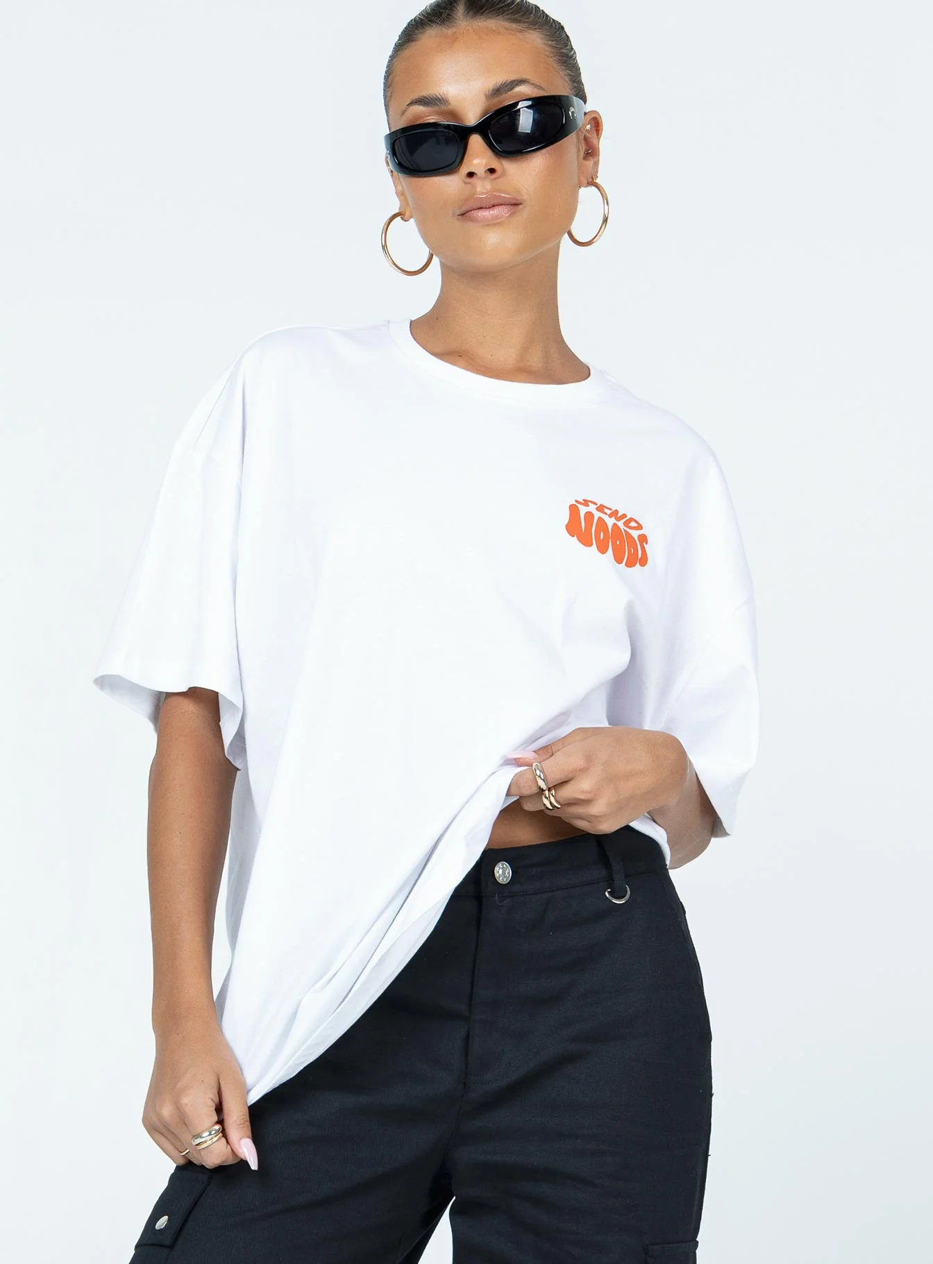 Noods Oversized Tee White