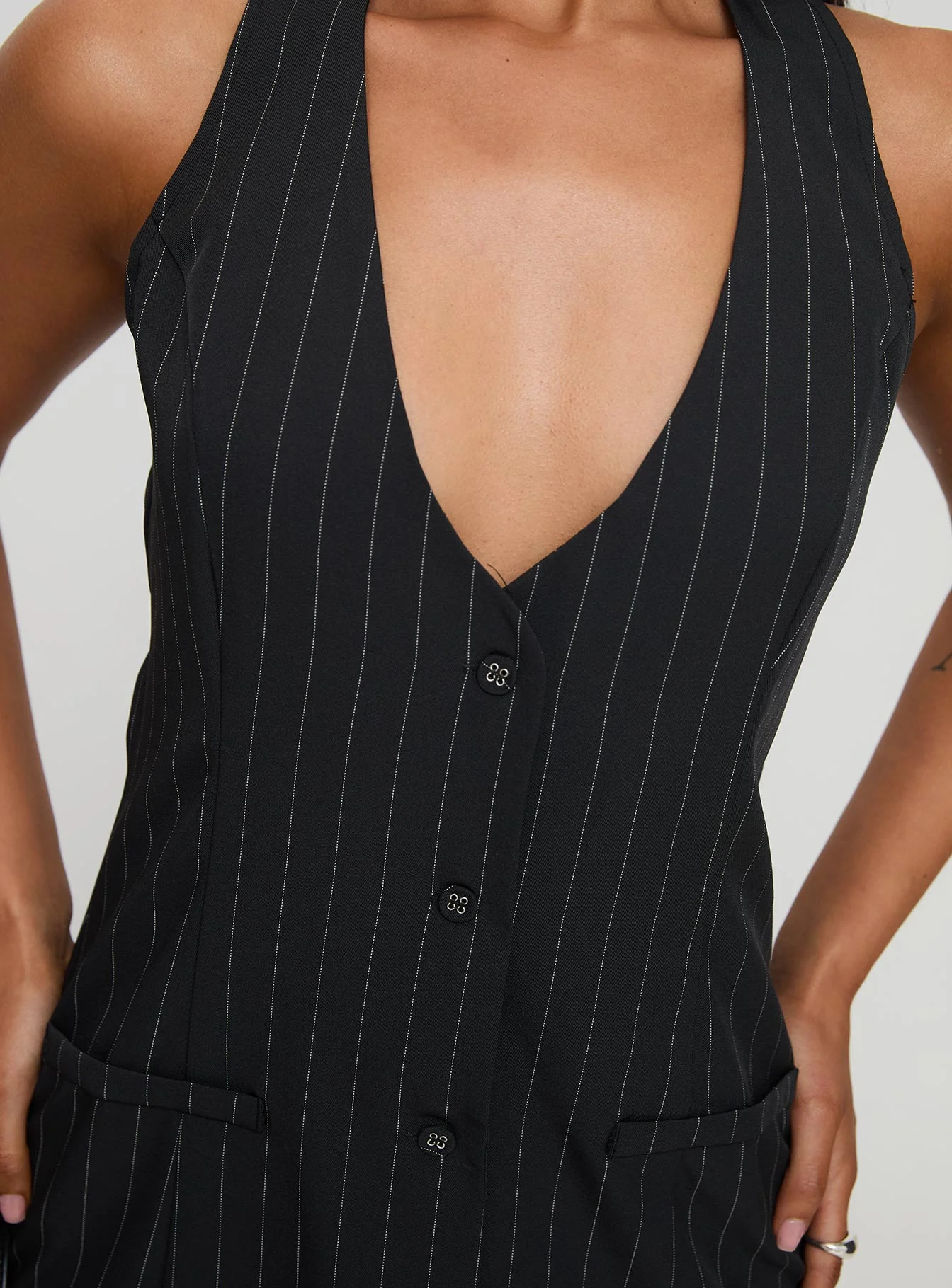 Fenny Mini Dress Pinstripe