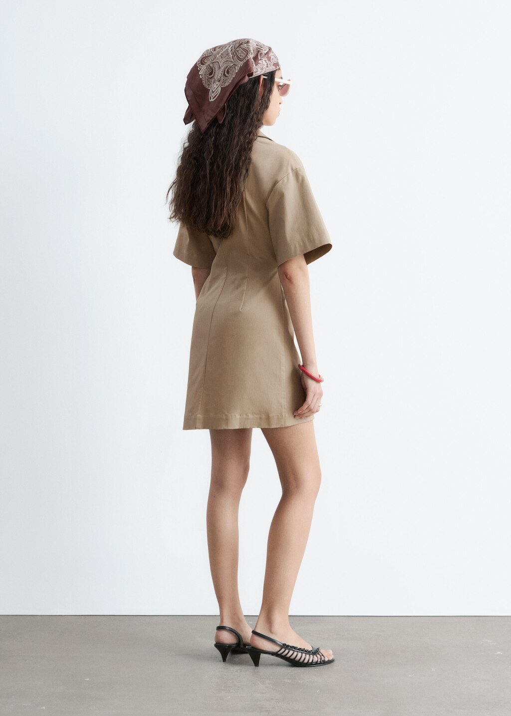 & Other Stories WRAP-FRONT MINI DRESS