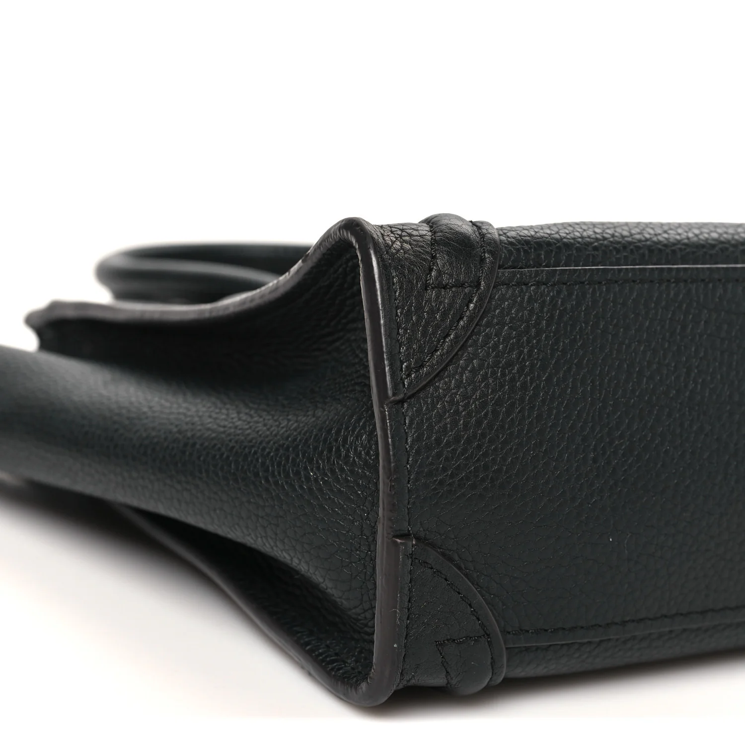 Pebbled Calfskin Nano Luggage Black - Top Club