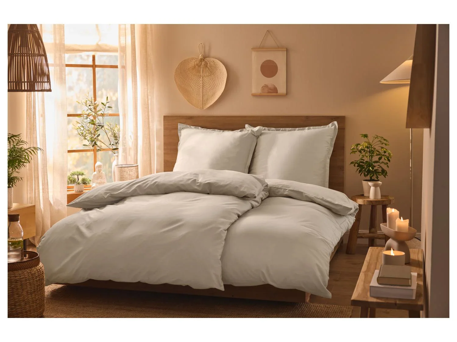 LIVARNO home Parure de lit en satin de lyocell, 140 x 200 cm