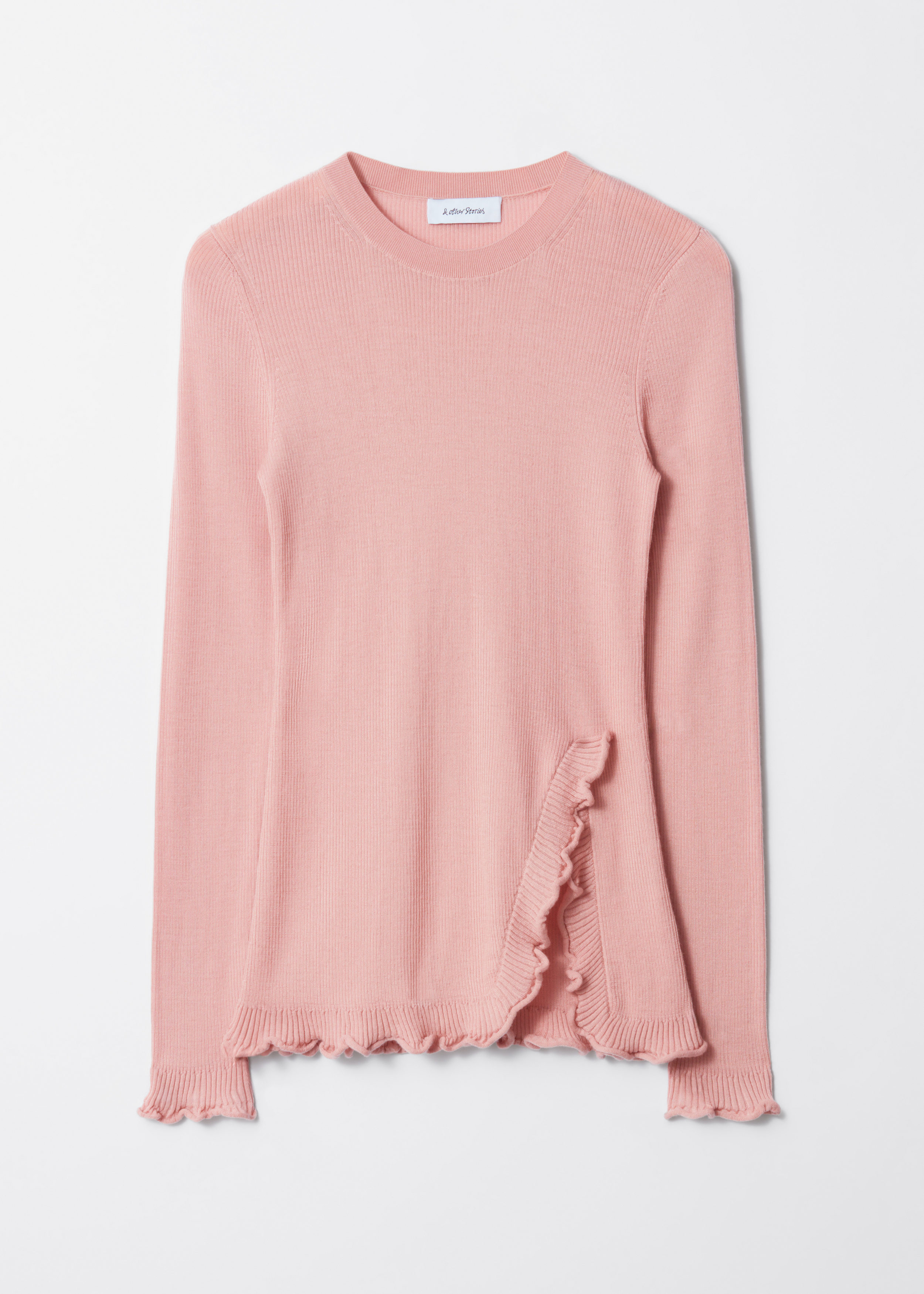 & Other Stories RUFFLED-SLIT TOP