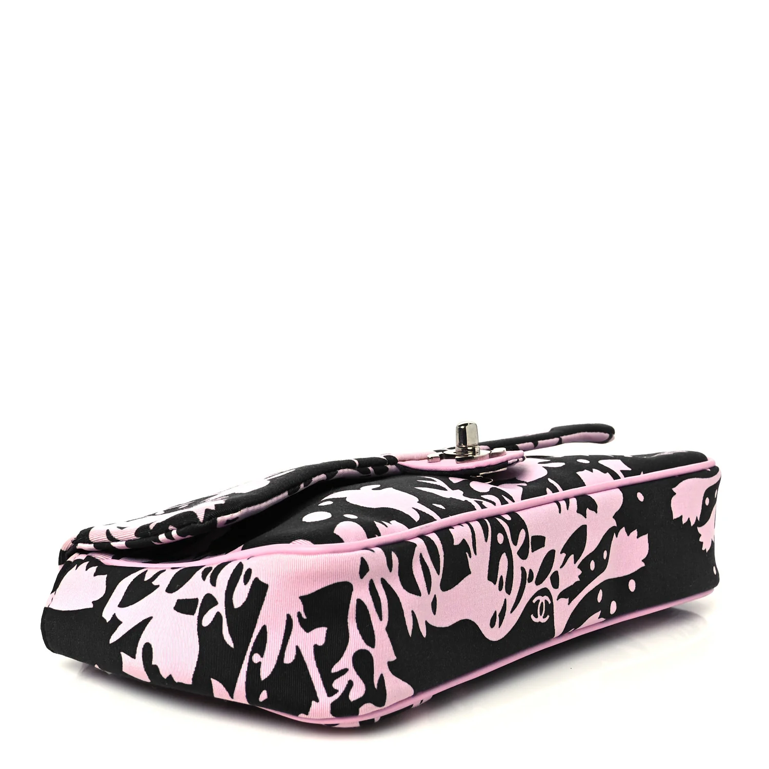Printed Fabric East West Flap Black Pink - Top Club