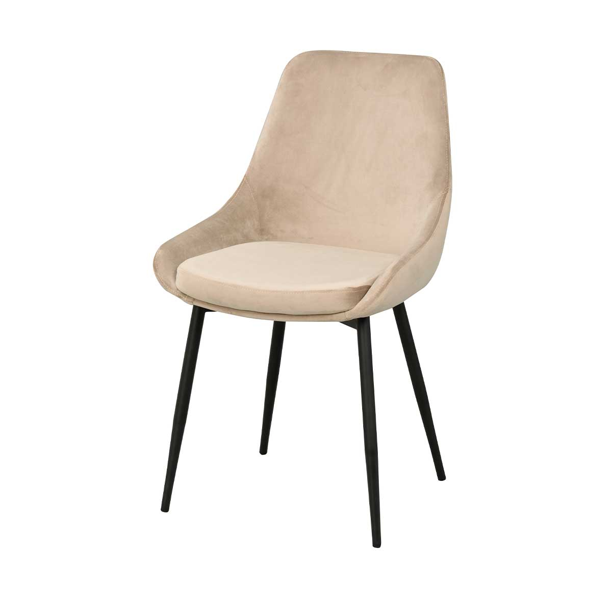 Eetkamerstoel Sierra velvet Beige
