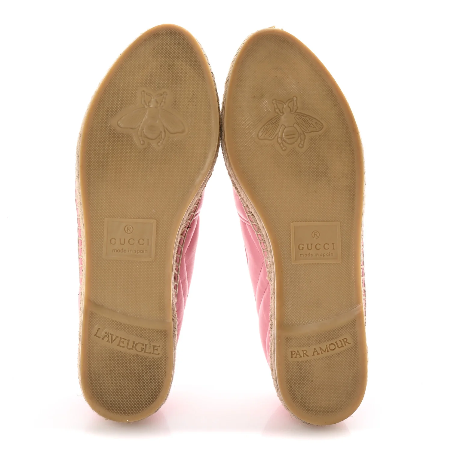 Nappa Matelasse GG Marmont Espadrilles 38.5 Wild Rose - Top Club