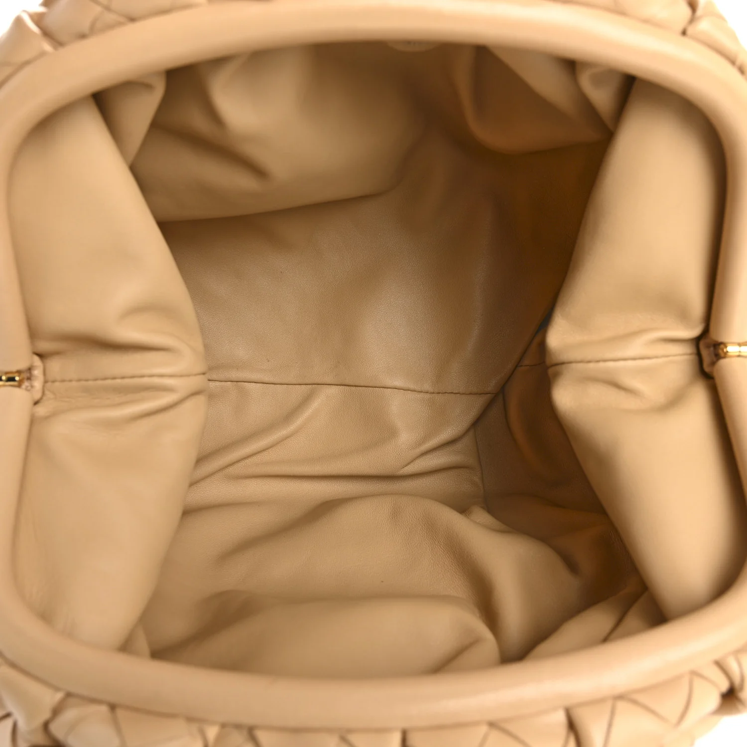 Nappa Maxi Intrecciato The Pouch Oversized Clutch Almond - Top Club