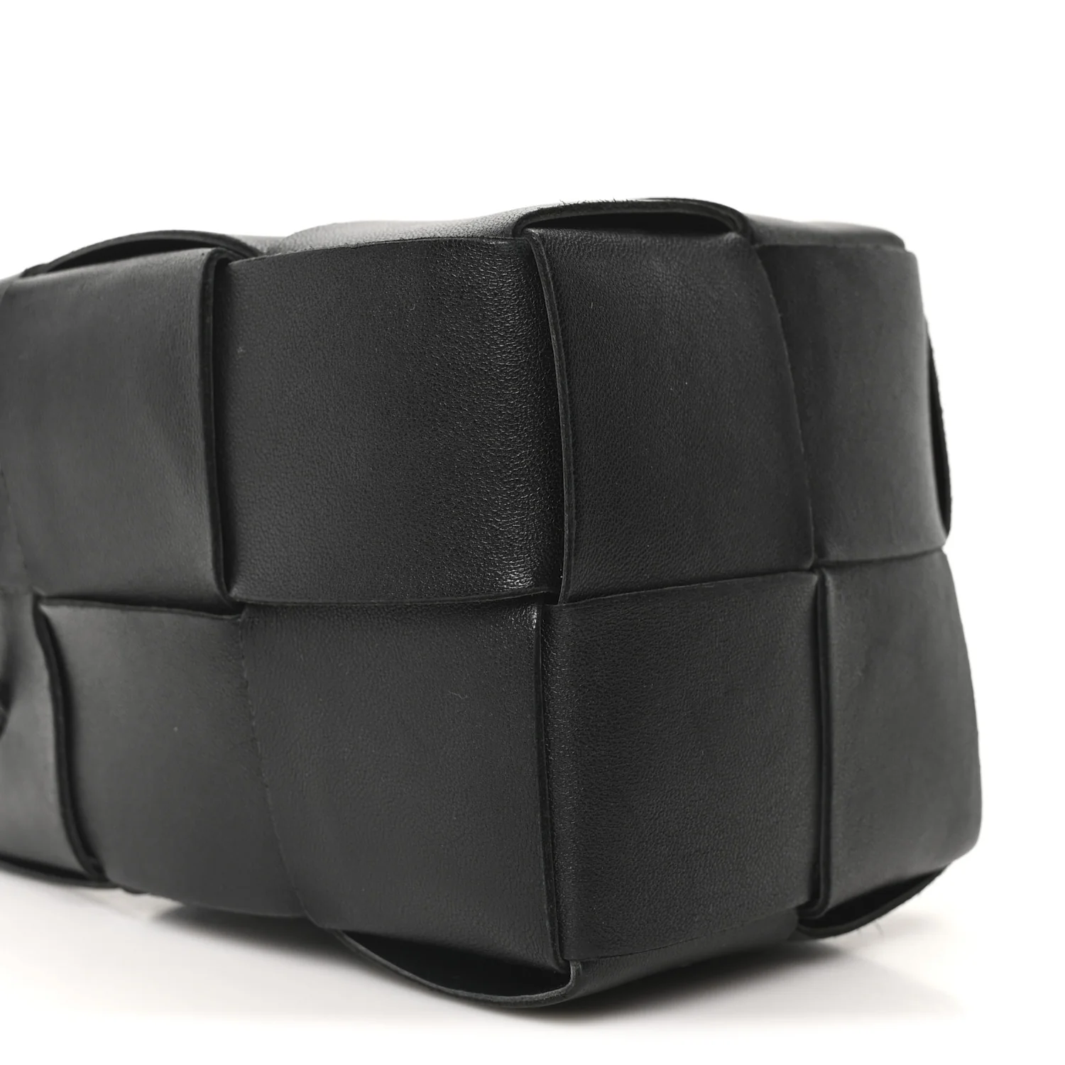Nappa Maxi Intrecciato Mini Cassette Bucket Bag Black - Top Club