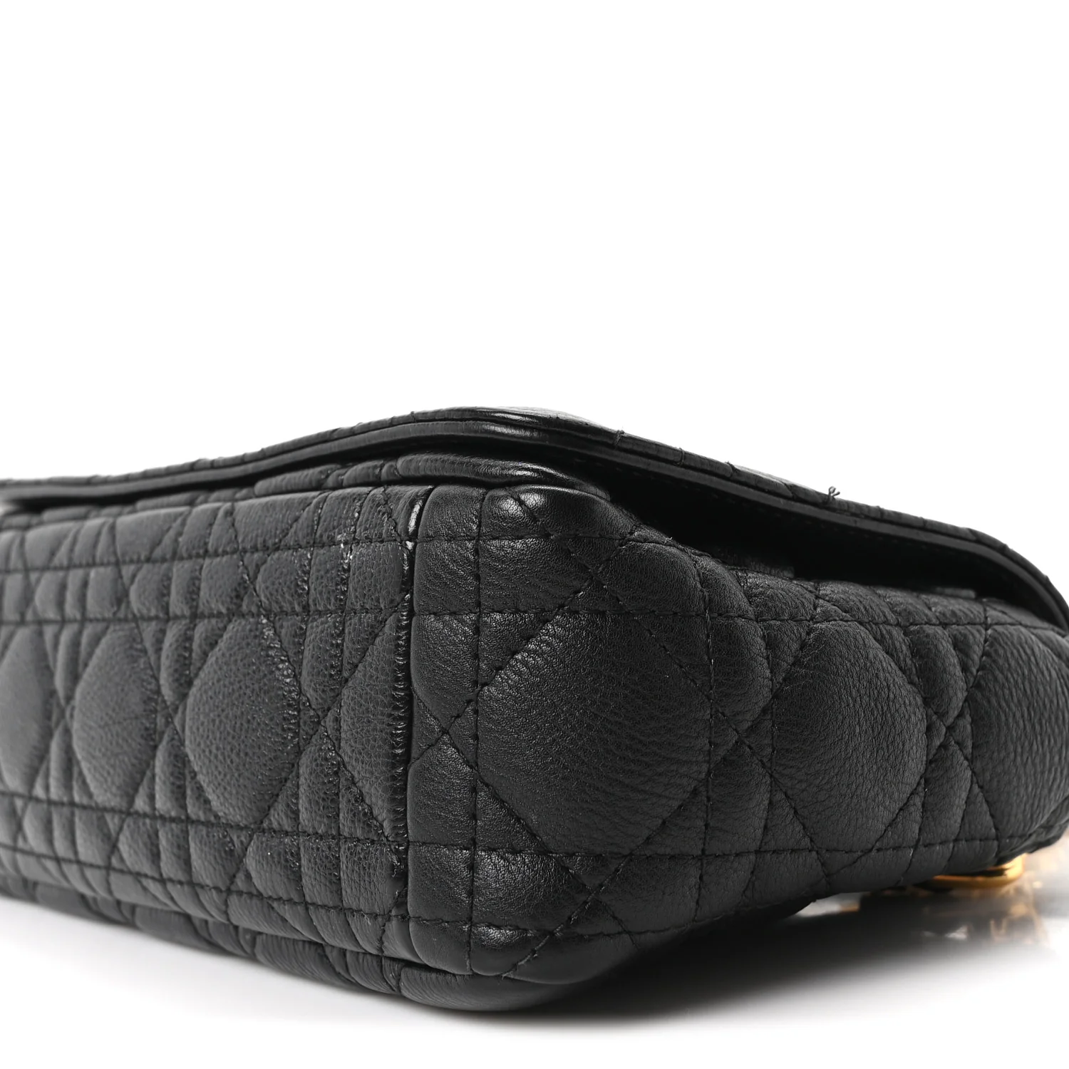 Calfskin Cannage Small Caro Bag Black - Top Club