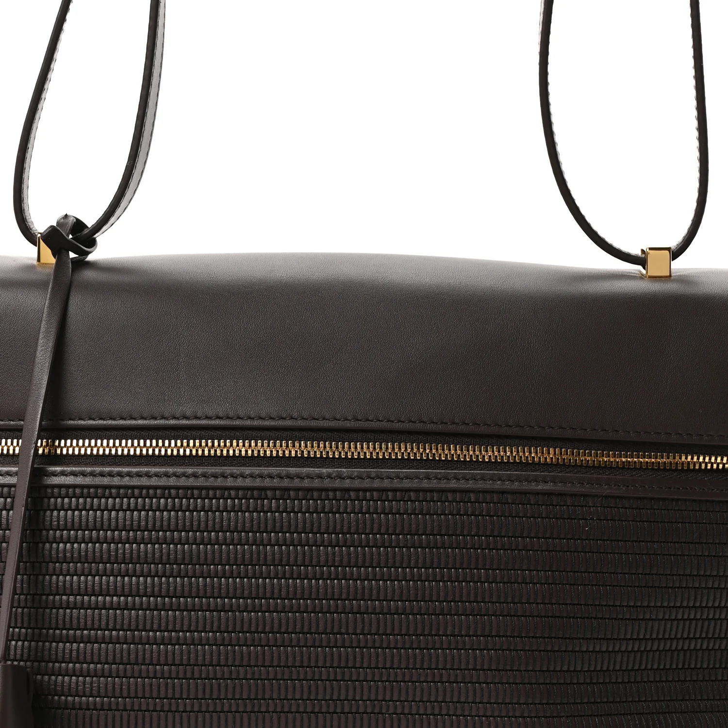 Ox Calfskin Woven Extra Bag L27  Colour Pecora Nera - Top Club