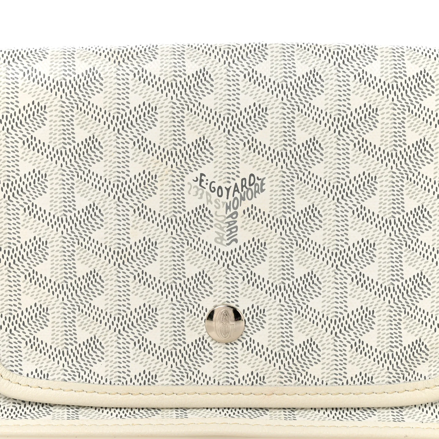 Goyardine Plumet Wallet Clutch White - Top Club