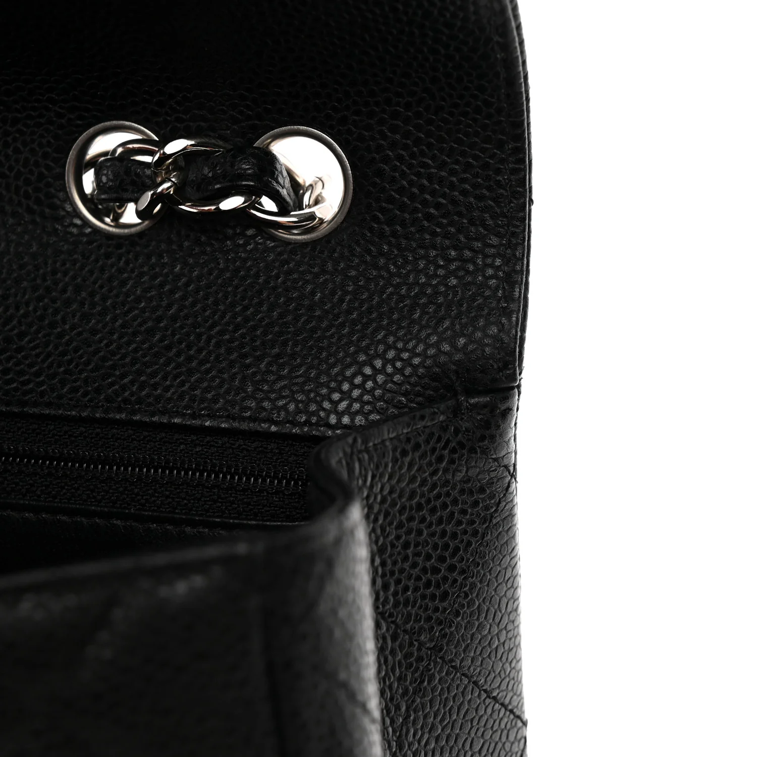 Caviar Quilted Jumbo Single Flap Black - Top Club