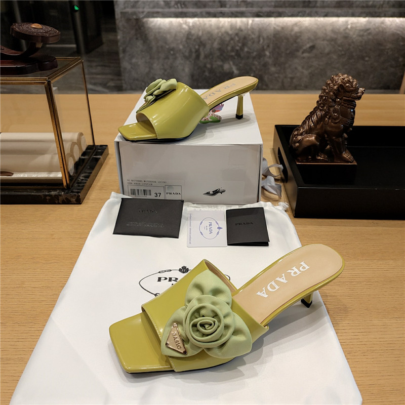 prada low heel rosette square toe sandals - Sneaker Replica Workshop