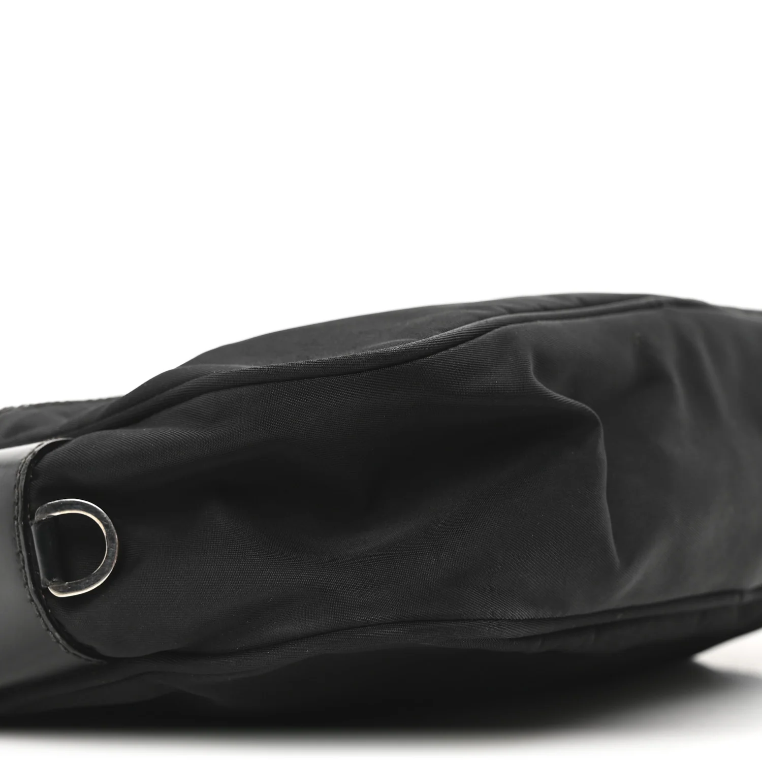 Tessuto Nylon Triangle Shoulder Bag Black - Top Club