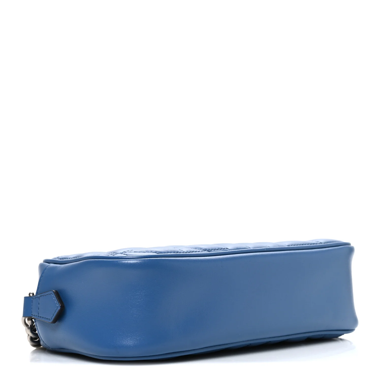 Calfskin Matelasse Aria Small GG Marmont Chain Shoulder Bag Clear Blue - Top Club