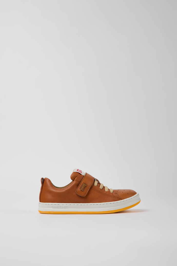 Runner Brown Leather Sneakers for Boys