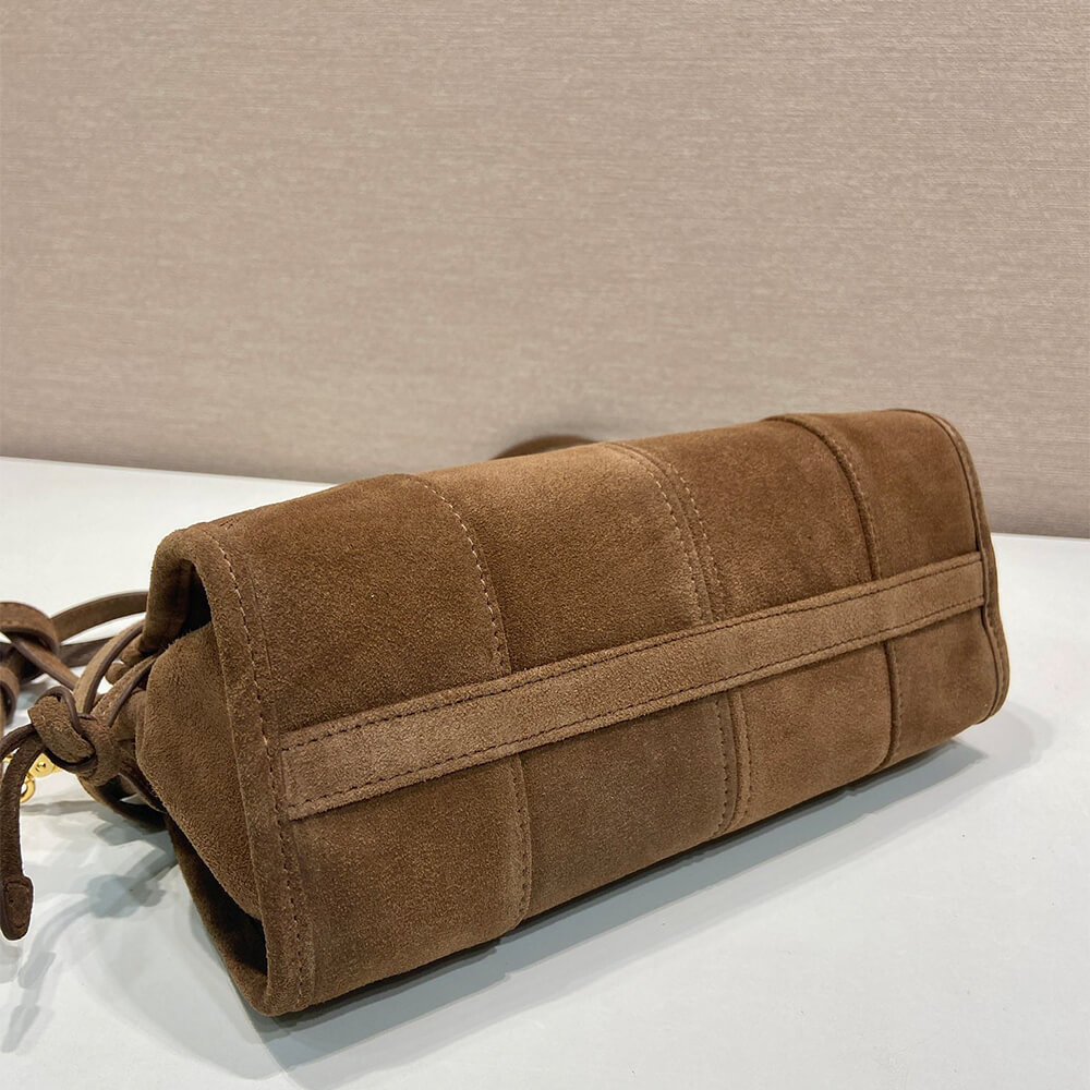 Prada Small Prada Bonnie suede shoulder bag(HIGH-END GRADE) - Top Club