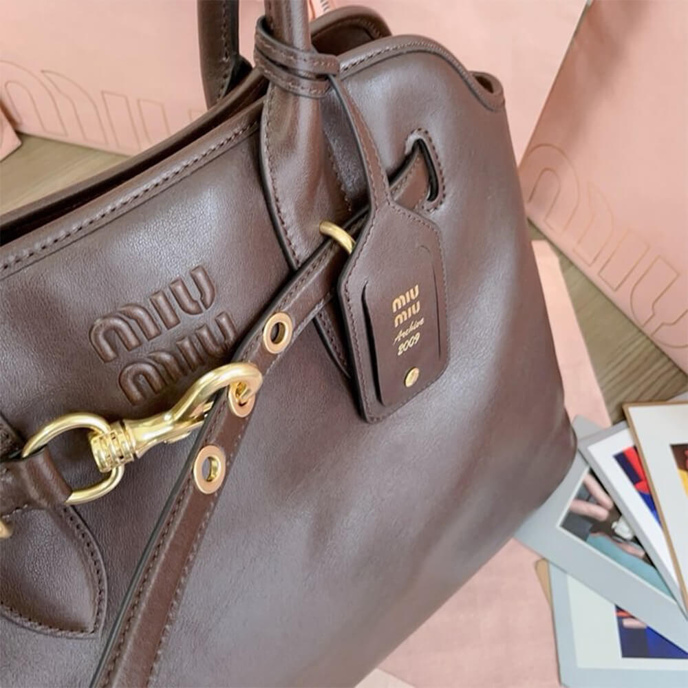 MIUMIU Medium Aventure nappa leather bag(HIGH-END Grade) - Top Club