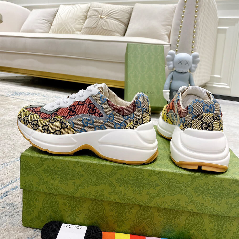 Gucci Multicolor GG Supreme Rhyton Sneaker - Top Club