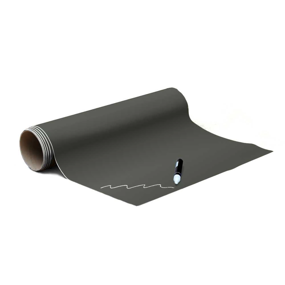 Magneetbehang luxe – krijtbord olijfgroen 100x250 cm