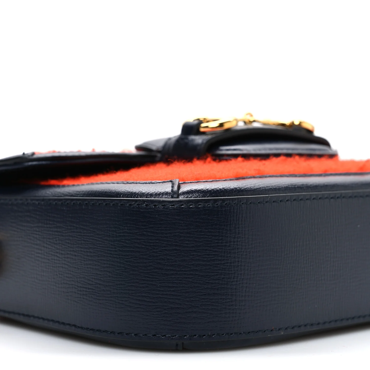 Casy Wool Azalea Calfskin Mini Horsebit 1955 Shoulder Bag Bitter Sweet Blue - Top Club