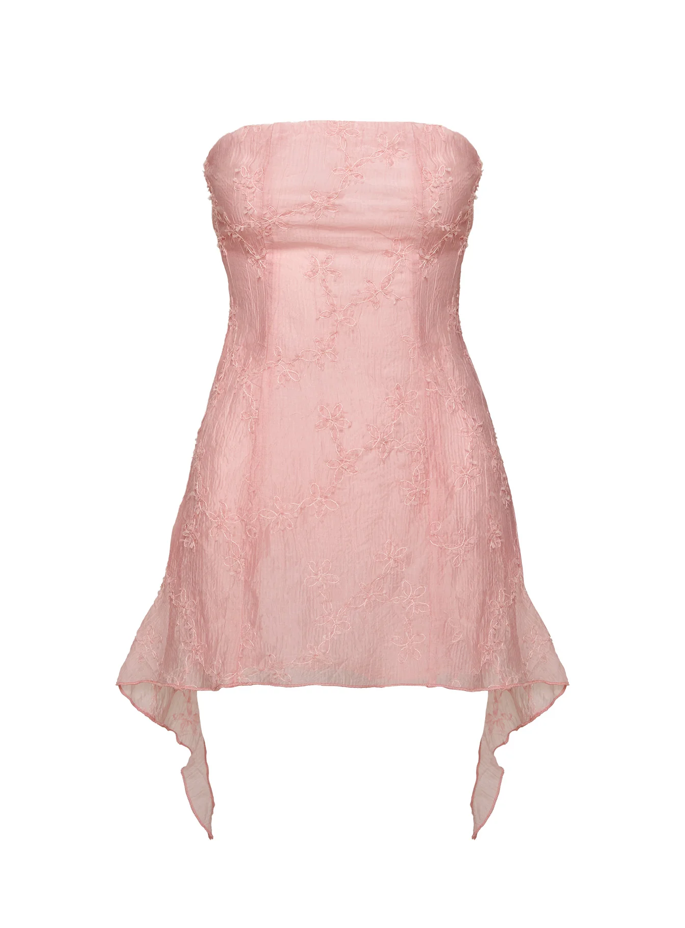 Tomika Strapless Mini Dress Pink Petite