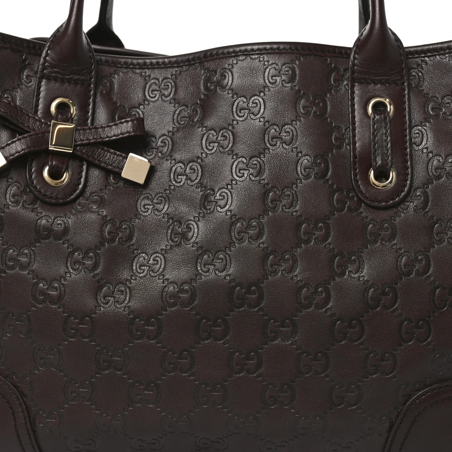 Guccissima Medium Princy Tote Dark Brown - Top Club