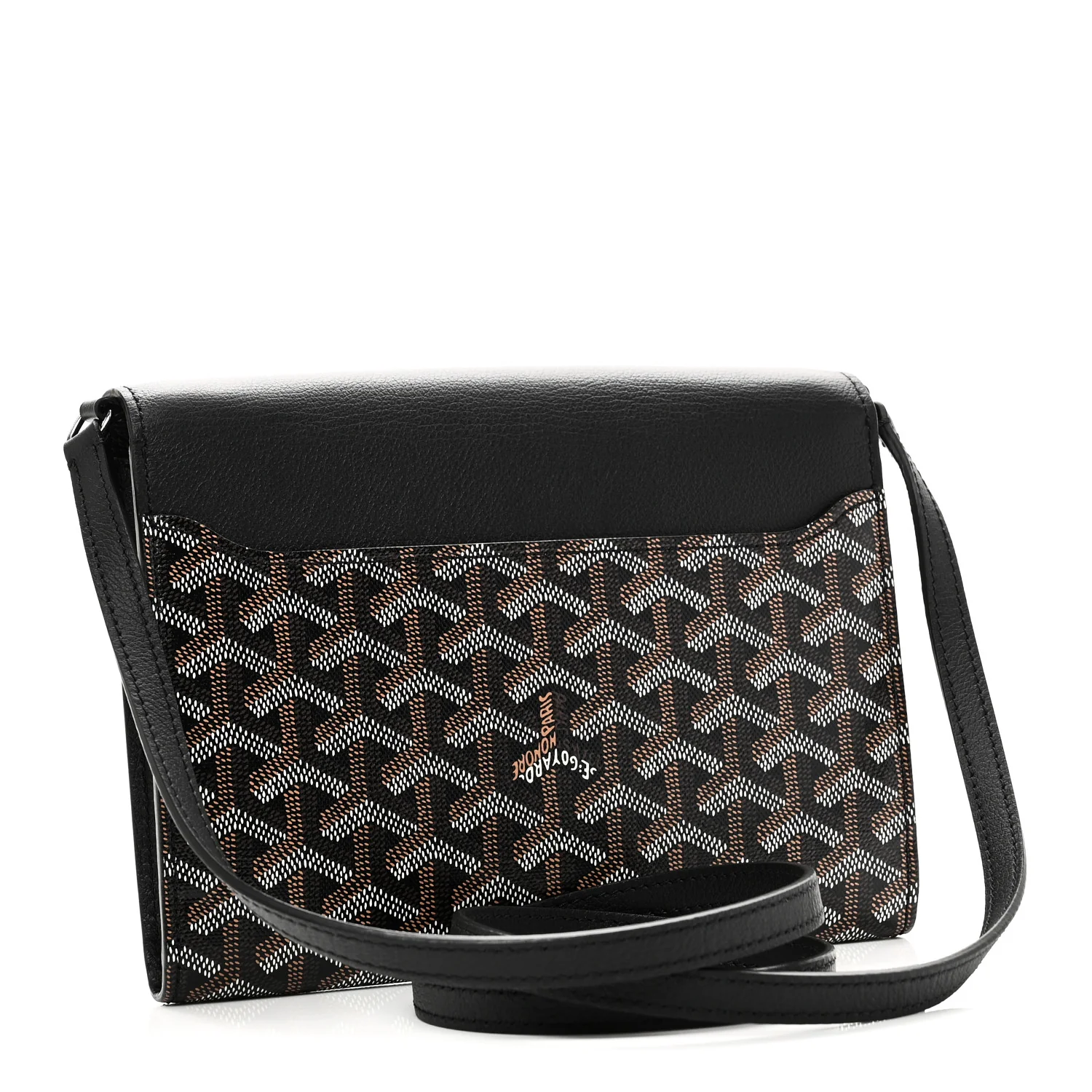 Goyardine Calfskin Chypre Wallet Pouch Black - Top Club